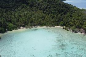 Первоклассный пляж с пальмами напротив отеля Pavilions Hotel Group Islands